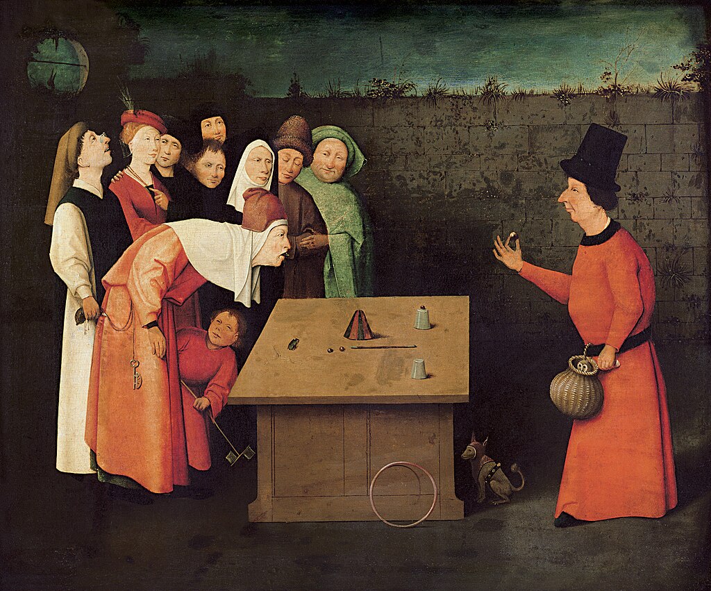 L'Escamoteur. Jérôme Bosch. 1505